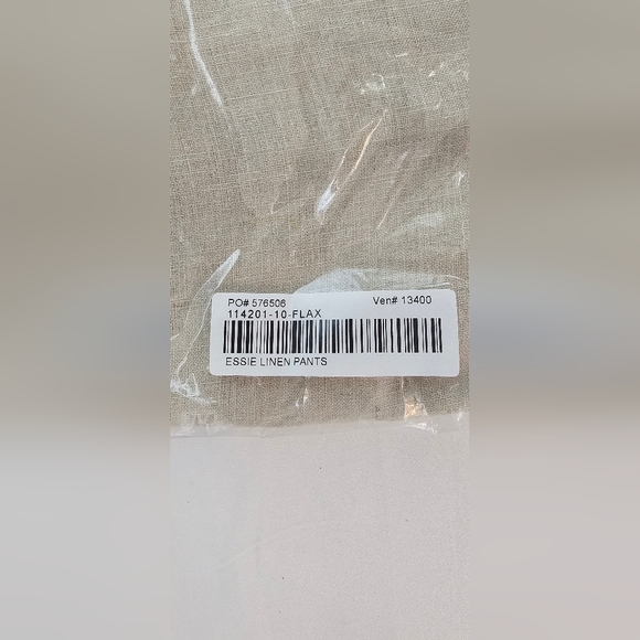 Sundance 'Essie' Flax Wide Leg Crop Pants Size 10 Boho Lagenlook - Picture 4 of 5